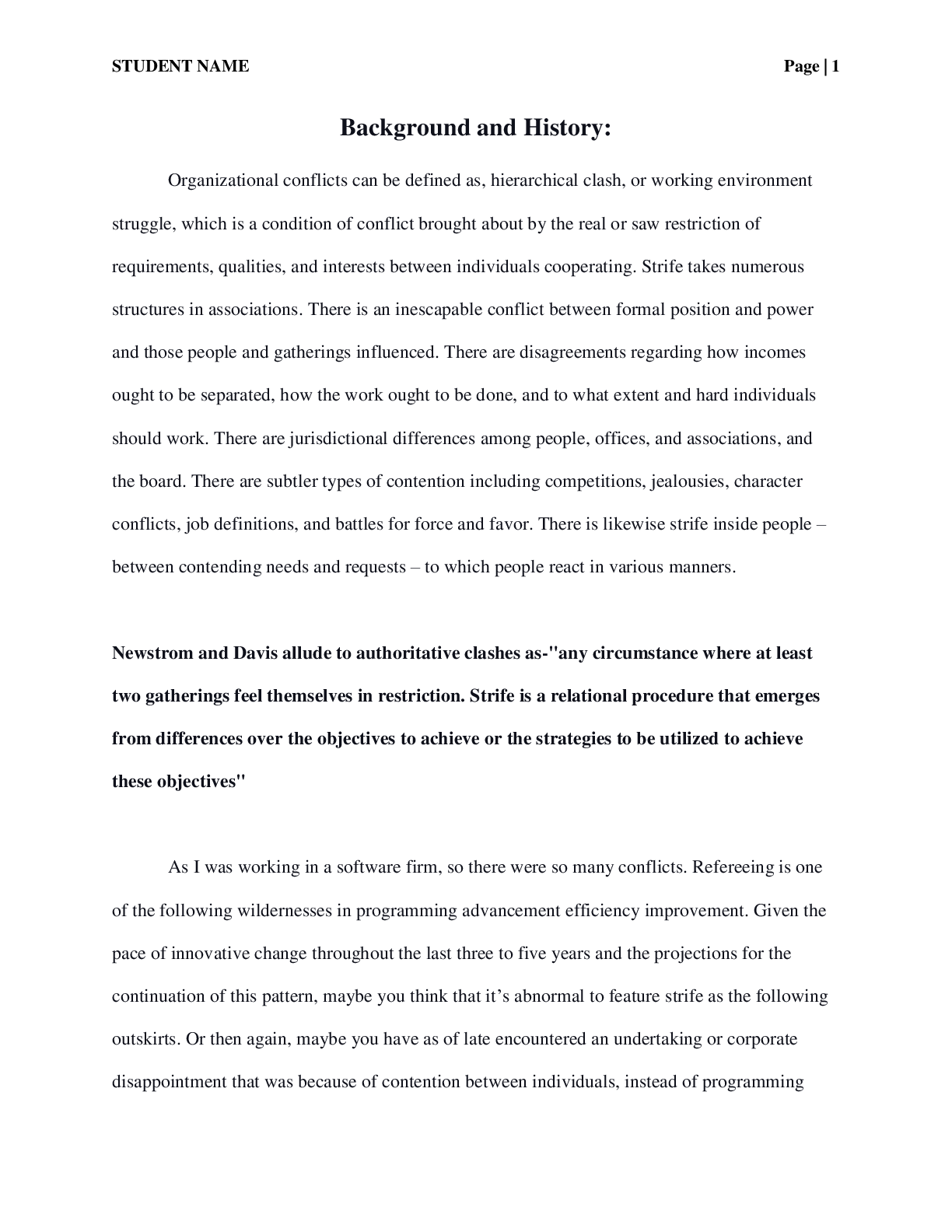 Preview image for Organizational Analysis Paper